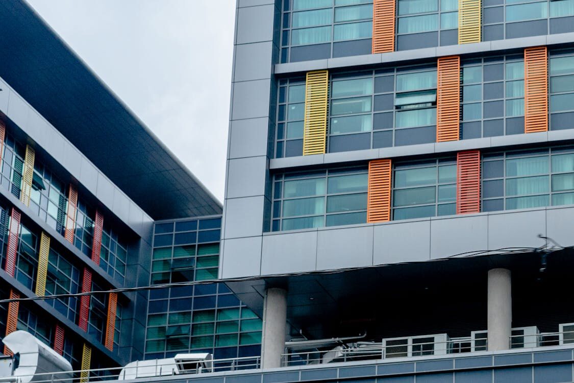 Exterior of a commercial building