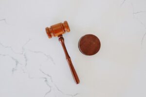 A wooden gavel