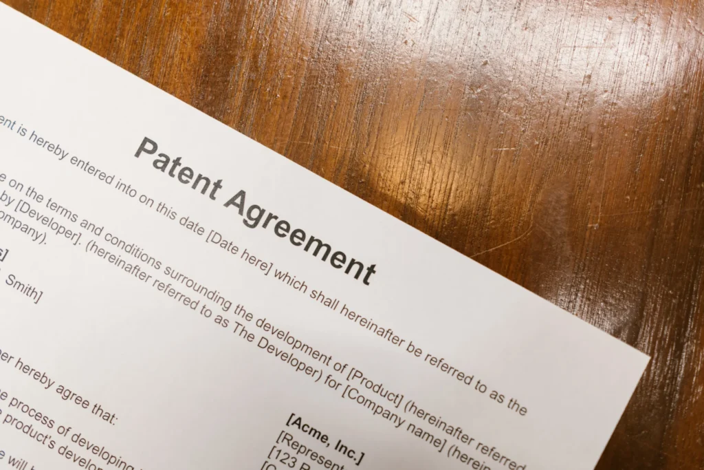 A patent agreement
